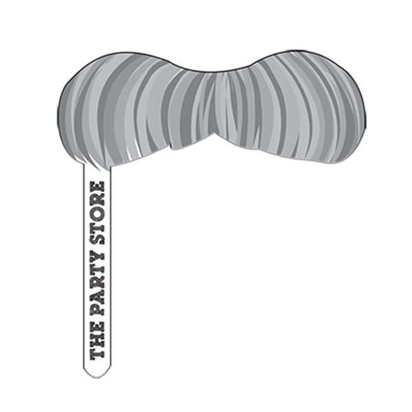 Digitally printed one piece paper stick mustache.... from ASI 67620 Lion Circle Corp / Lion/Circle