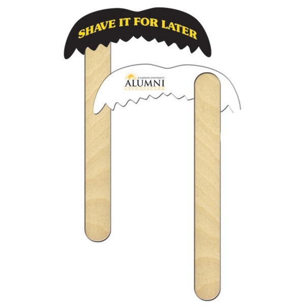 Offset printed the basic mustache with 6" stick.... from ASI 67620 Lion Circle Corp / Lion/Circle