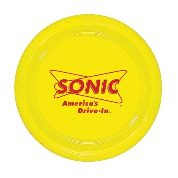 Flying disc molded in dog-friendly co-polymer polypropylene that measures 9" x... from ASI 92980 WOV-IN® / Promopet