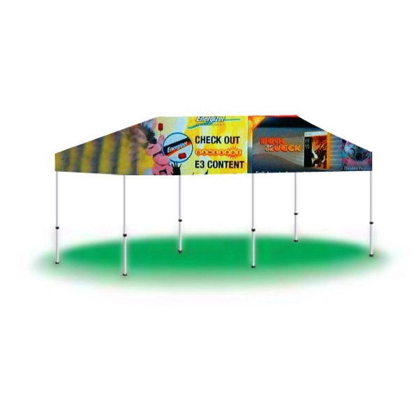 10' x 20' custom pop-up tent/canopy with full digital printing.... from ASI 30442 Above & Beyond Advertising Products / PromoAdLine