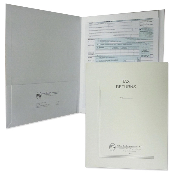 Expansion Tax Folder with 8-1/2" x 1-13/16" fold down tab... from ASI 32050 Admore / Admore®