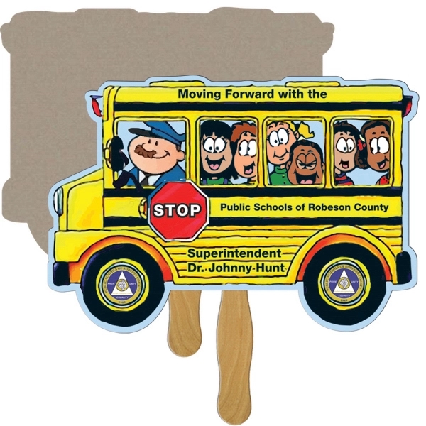 Bus shaped fan is laminated on front with a high gloss... from ASI 67620 Lion Circle Corp / Lion/Circle