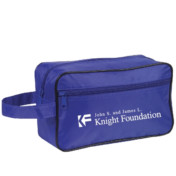 Travel toiletry bag, 70 Denier nylon, zippered main body compartment.... from ASI 40515 BILD Enterprises LLC / Ben-Line