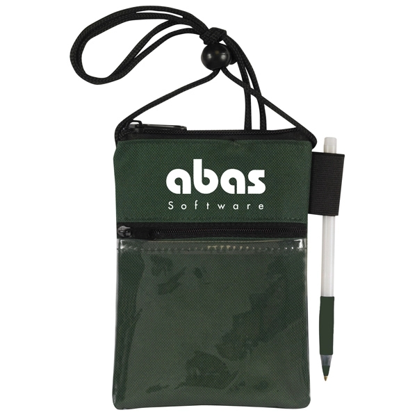 Dual zipper badge holder, 4.75" x 6.5".... from ASI 40515 BILD Enterprises LLC / Ben-Line