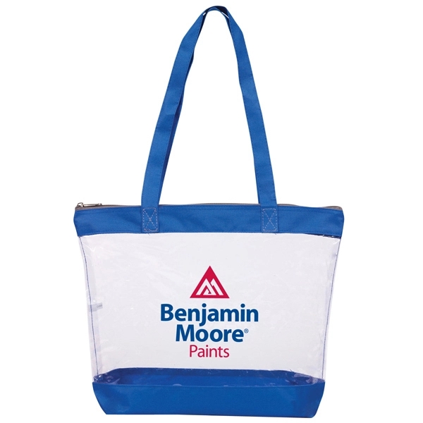 Clear Tote w/Zipper.... from ASI 40515 BILD Enterprises LLC / Ben-Line
