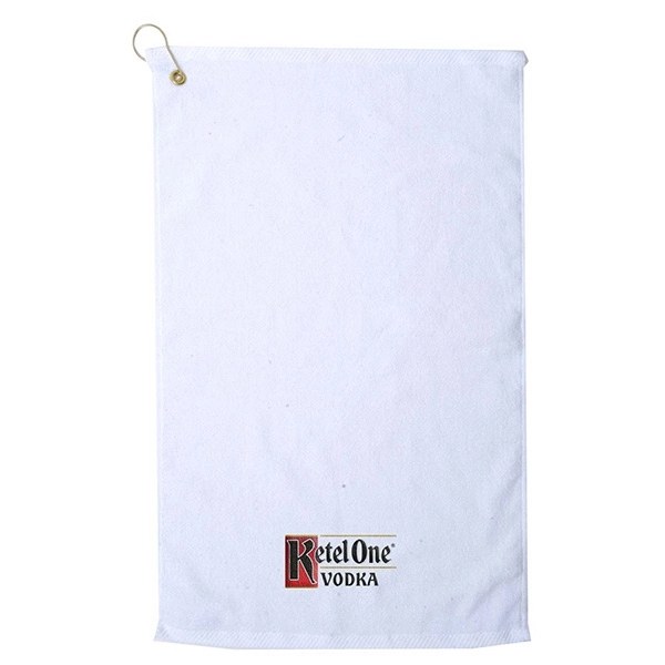 100% heavyweight cotton golf towel, measuring 16" x 25", with terry... from ASI 79750 Pro Towels
