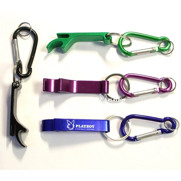 The ultimate on-the-go bottle and can opener with carabiner.... from ASI 74585 Nu Promo International / Nu Promo Line
