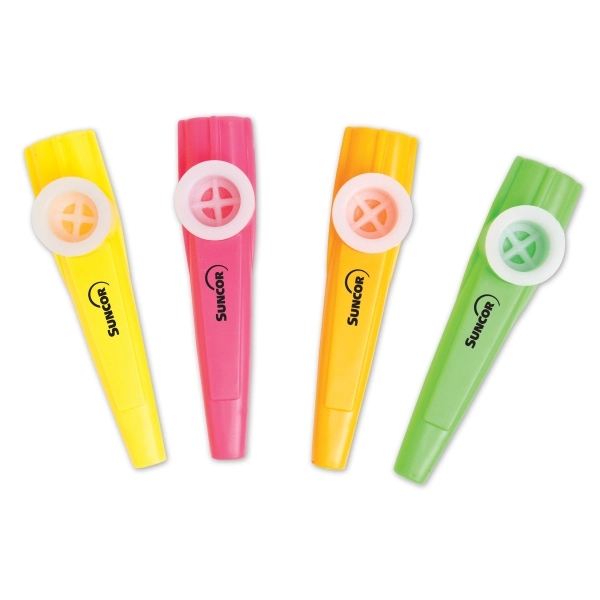 4" plastic kazoos offered in an assortment of colors... from ASI 98360 WOWLine / WOWLine®