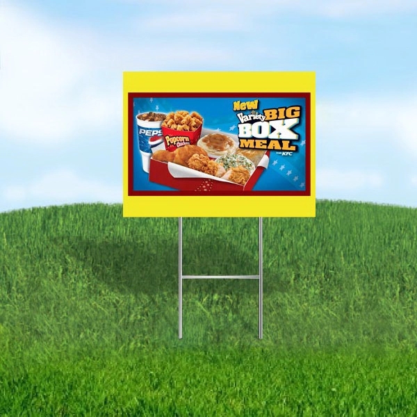 24" x 46" polypropylene plastic yard/lawn signs with single sided printing.... from ASI 30442 Above & Beyond Advertising Products / PromoAdLine