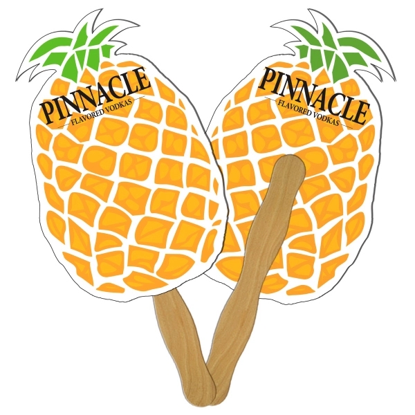 Pineapple shaped digital economy fans with double sided film lamination.... from ASI 67620 Lion Circle Corp / Lion/Circle