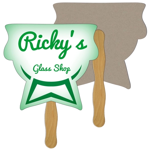 Chalice shaped fan is laminated on front with a high gloss... from ASI 67620 Lion Circle Corp / Lion/Circle