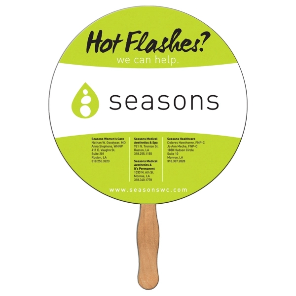 Circle shape fan  is heavy 22 pt. high density white... from ASI 67620 Lion Circle Corp / Lion/Circle