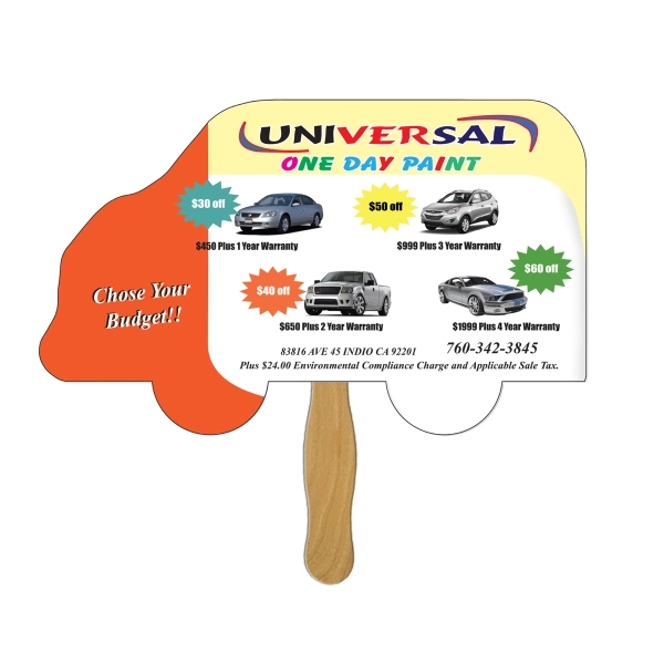 Truck shaped fan made with heavy 22 pt. high density white... from ASI 67620 Lion Circle Corp / Lion/Circle