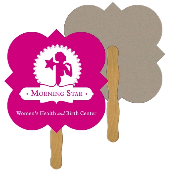 Square clover shaped fan is laminated on front with a high... from ASI 67620 Lion Circle Corp / Lion/Circle