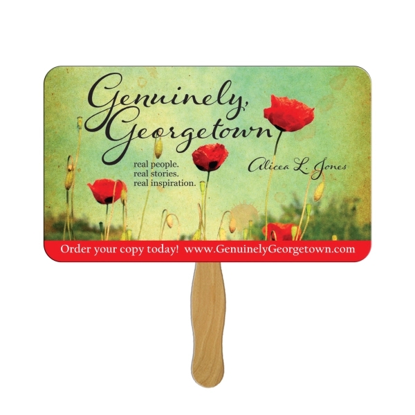 Rectangle shaped fan, material used is heavy 22 pt. high density... from ASI 67620 Lion Circle Corp / Lion/Circle