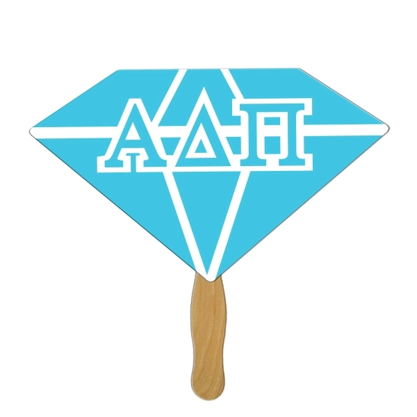 Diamond shape digital econo fan with wooden stick.... from ASI 67620 Lion Circle Corp / Lion/Circle