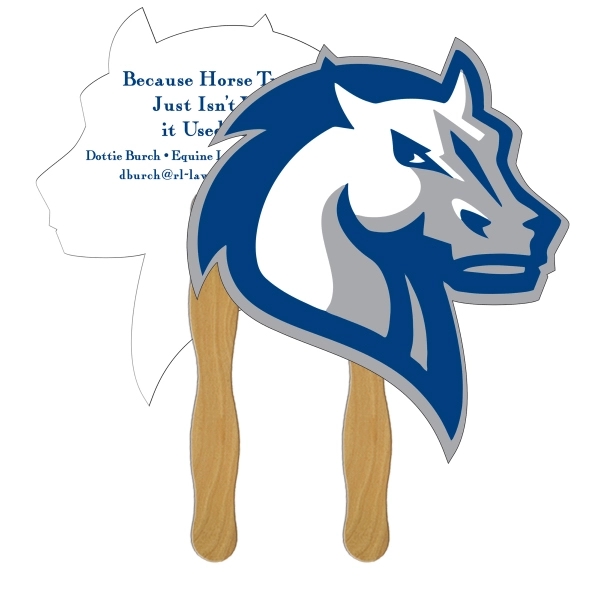 Horse head shape digital econo fan with wooden stick.... from ASI 67620 Lion Circle Corp / Lion/Circle