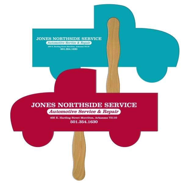 Pick-up truck shape digital econo fan with wooden stick.... from ASI 67620 Lion Circle Corp / Lion/Circle