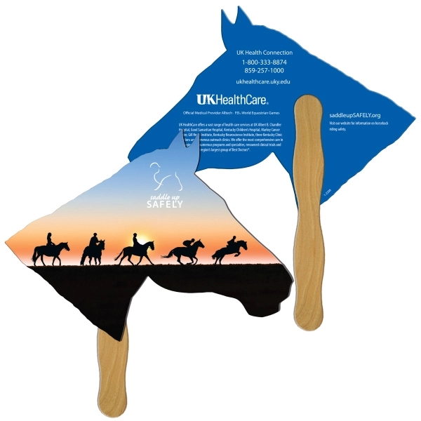 Horse shape digital econo fan with wooden stick.... from ASI 67620 Lion Circle Corp / Lion/Circle