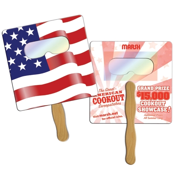 Square flag shape hand held fireworks fan.... from ASI 67620 Lion Circle Corp / Lion/Circle