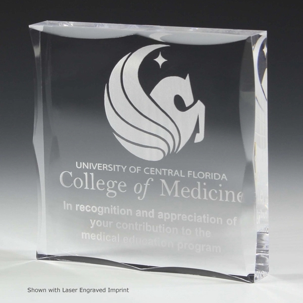 4" x 4" x 3/4" acrylic paperweight with customization.... from ASI 62660 Innovation Line