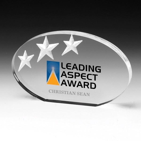 7" x 4 1/4" x 3/4" freestanding acrylic award.... from ASI 62660 Innovation Line