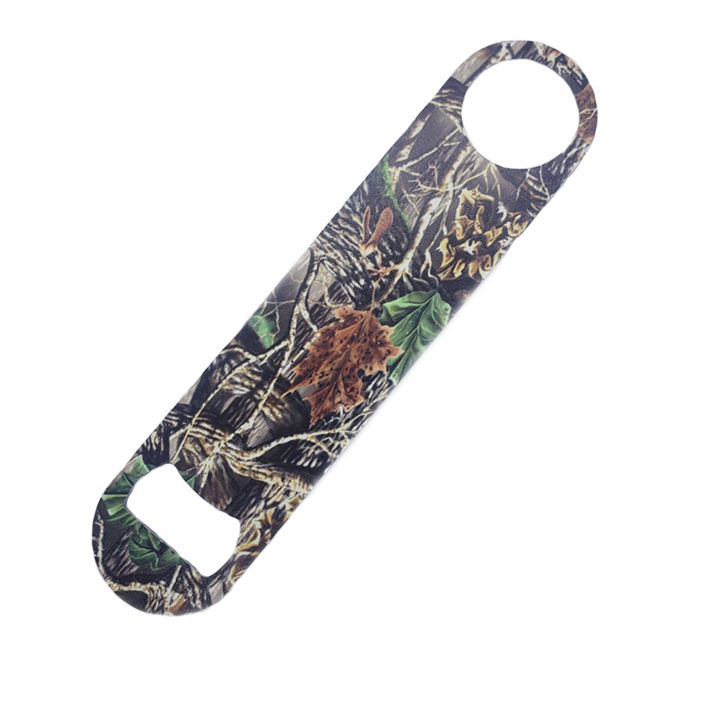 Double-sided, powder coated bottle opener with metallic glitter finish.... from ASI 76797 Pelican Graphics / Pelican Lures