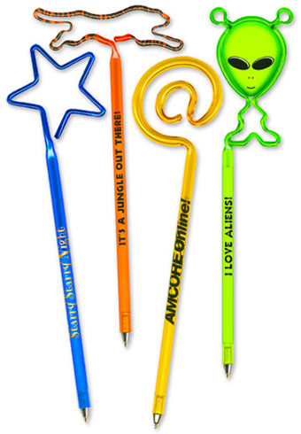 Custom Pens and Pencils Bent into Your Shape... from ASI 39850 The Bentcil Company