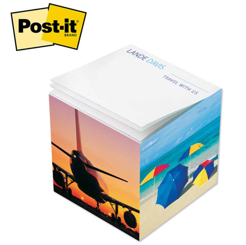 3 3/8" x 3 3/8" x 3 3/8" custom printed full... from ASI 91240 3M/Promotional Markets Dept