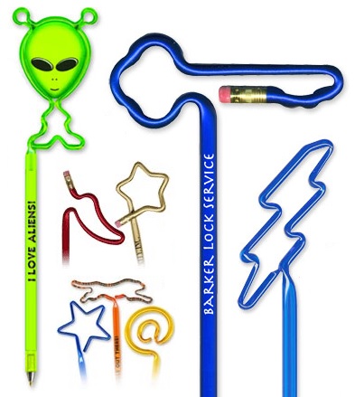 Custom Pens and Pencils Bent into Your Shape... from ASI 39850 The Bentcil Company