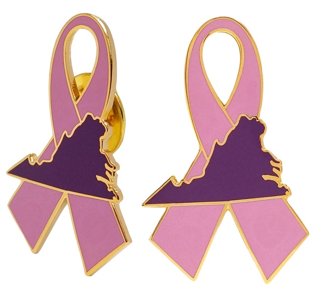 Custom Ribbon Awareness Lapel Pins w/ Your Shape Or Text