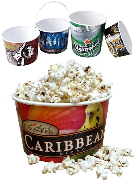 Popcorn Buckets / Beer Tub / Brew Pail in Plastic -
