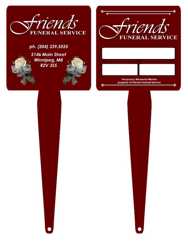 Temporary Memorial Markers - Grave, Headstone, Tombstone Markers ... from ASI 76797 Pelican Graphics