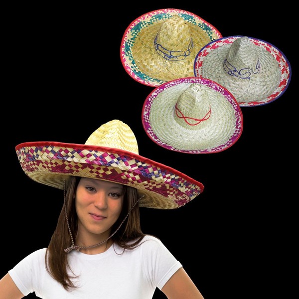 Adult sombrero, 18", with custom printed elastic band. ... from ASI 42016 Brighter Promotions Inc / Brighter Promotions Line Chemical Light (TM)