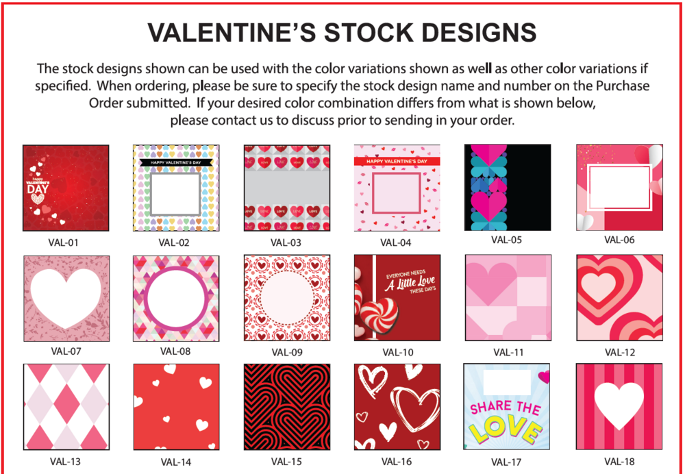 Small window box full of conversation hearts with 13 random pre-printed... from ASI 71685 Midnite Snax®