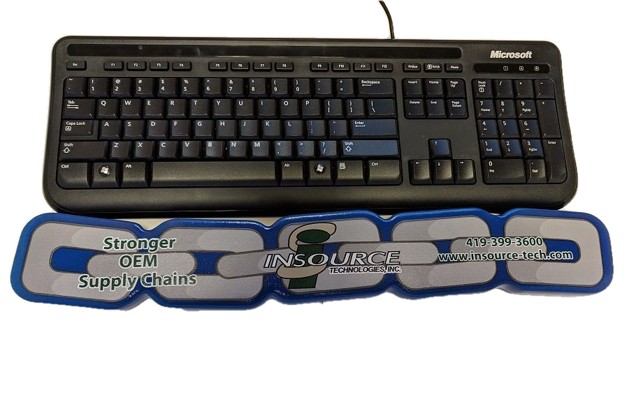 Closed Cell Foam Custom Shaped Keyboard Wrist Rest / Support Pad... from ASI 79970 Pro-Sports Foam Products