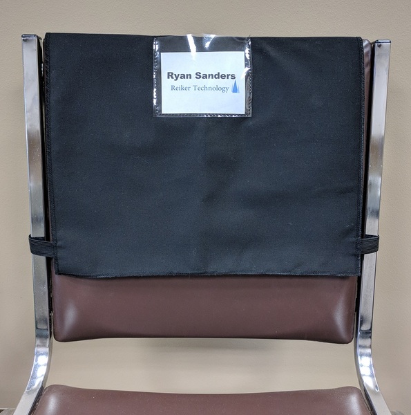 Fold over twill chair cover with Name Tag Sized Clear Pocket... from ASI 31260 AdCapitol / Adcapitol