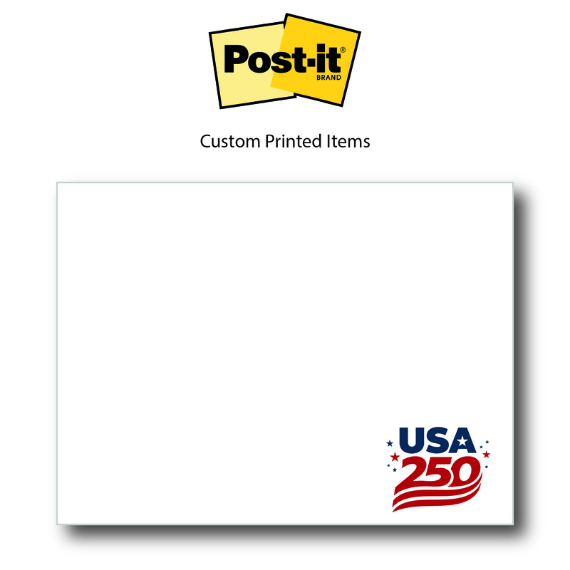 3" x 4" custom printed notepad with 25 or 50 white... from ASI 91240 3M/Promotional Markets Dept