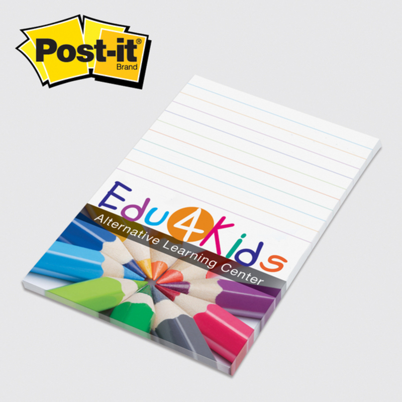 4 x 6 Value Priced Personalized Post-it Note Pads ... from ASI 91240 3M/Promotional Markets Dept