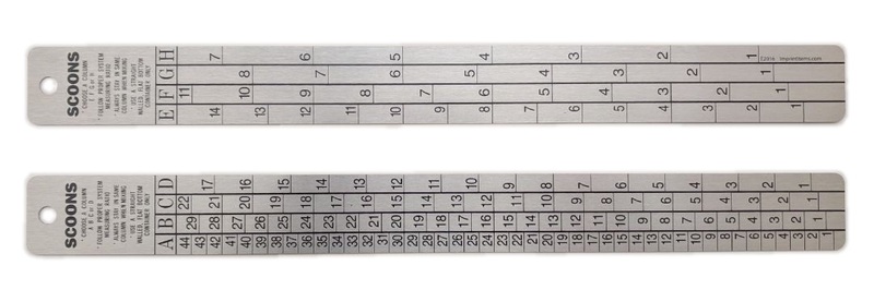 Aluminum or Stainless Steel Ratio Mixing Gauge / Epoxy Test Panel... from ASI 53430 Executive Line / Executive Line (TM)