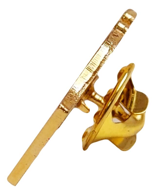 US and California Flags Lapel Pin Custom Printed