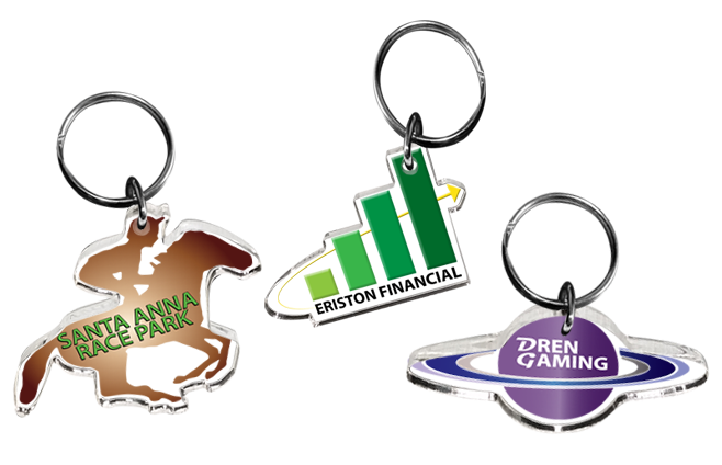 Custom Shaped Direct Print Acrylic Key Chains... from ASI 72521 Morris Magnets