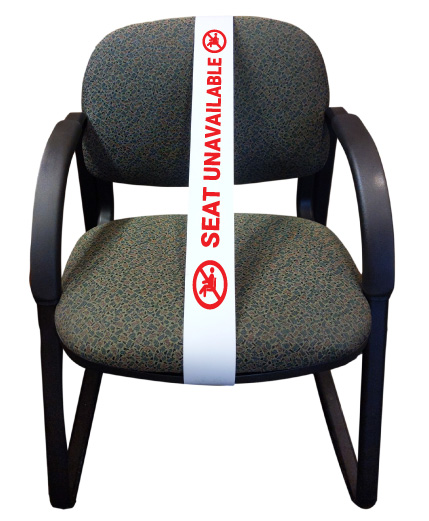 Wrap-around seat straps. Styrene plastic or paperboard bands to reserve and... from ASI 56100 Gemini Ind Inc
